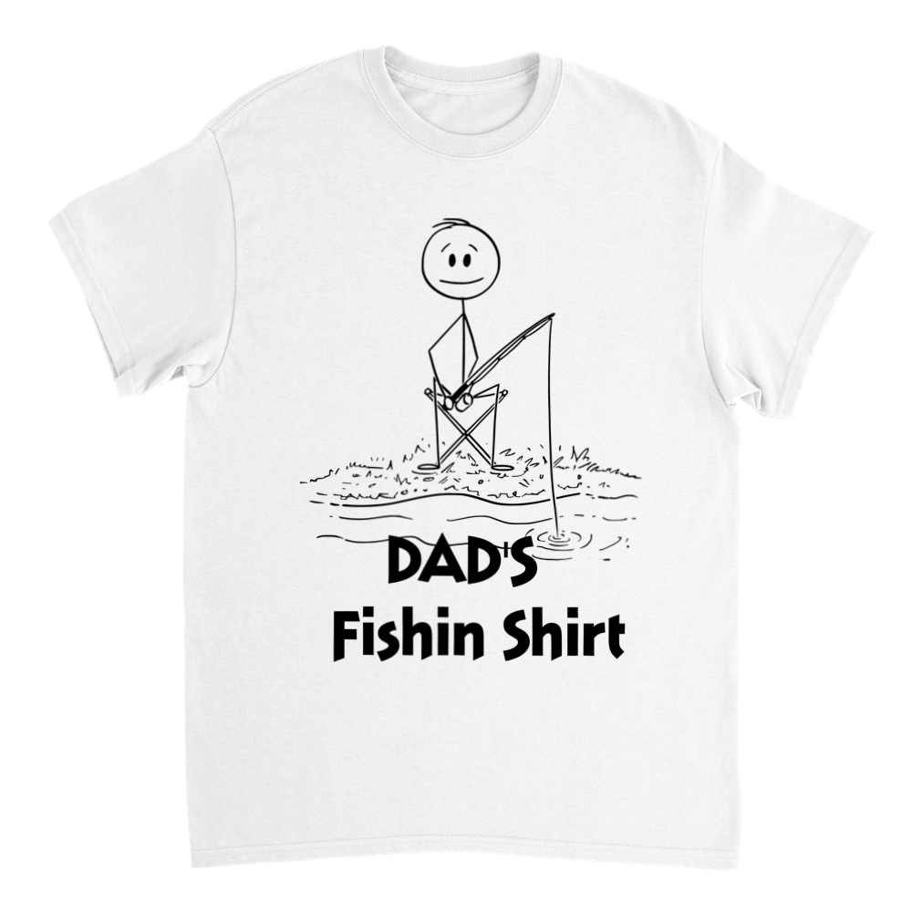 Dads Fishin Crewneck T-shirt