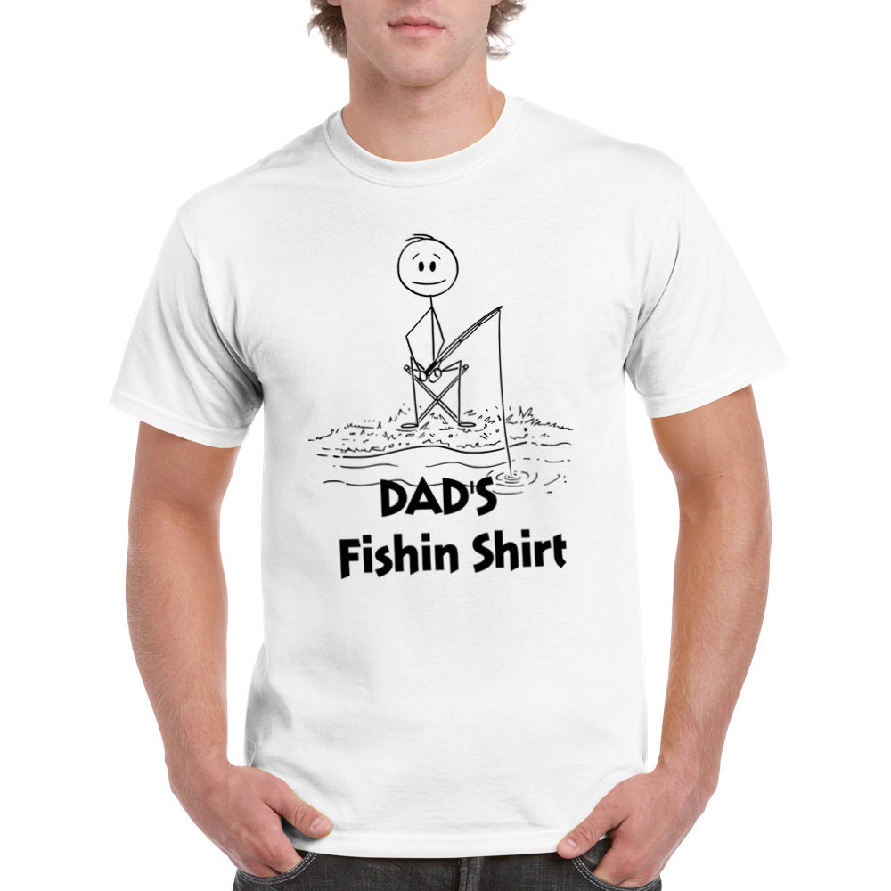 Dads Fishin Crewneck T-shirt