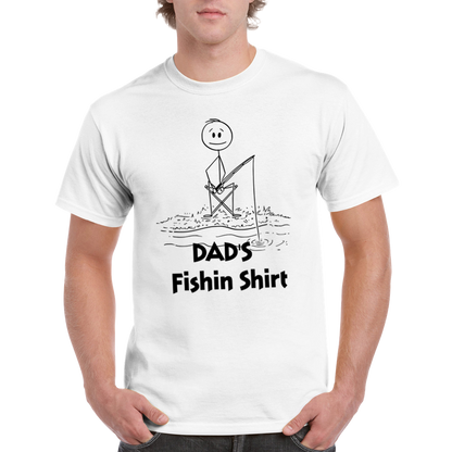 Dads Fishin Crewneck T-shirt